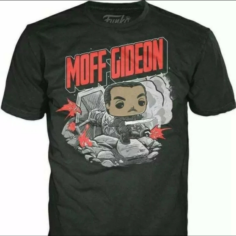 Funko POP Star Wars Tshirt Moff Gideon Adult Size Medium Mandalorian Tees